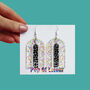 Colourful Acrylic Statement Earrings, thumbnail 1 of 12