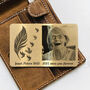 Personalised Remembrance Metal Wallet Card, thumbnail 6 of 8