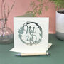 Personalised 40th Floral Birthday Papercut Card, thumbnail 3 of 12