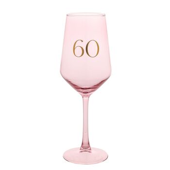 60th Birthday Keepsake Wine Glass, 2 of 3