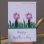 Mother's Day Daisy Dangle Earrings And Card, thumbnail 2 of 2