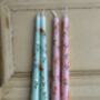 Hand Painted Bright Summer Floral Candles, thumbnail 5 of 5