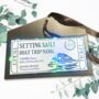 Personalised Boat Trip Ticket In Shiny Foil, thumbnail 1 of 4