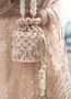 Isha Nude Pink Silk Potli Bag, thumbnail 1 of 5