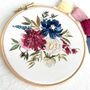 Floral Bouquet Embroidery Hoop Kit, thumbnail 2 of 4