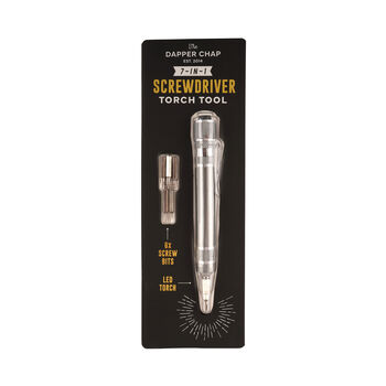 Dapper Chap Seven In One Screwdriver Torch Tool | Handy Tool | Portable | Fathers Day | Diy, 2 of 3