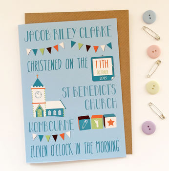 Personalised Christening Card, 2 of 4