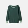 Women's 'Deep Forest' Bamboo Pyjama Set, thumbnail 4 of 5