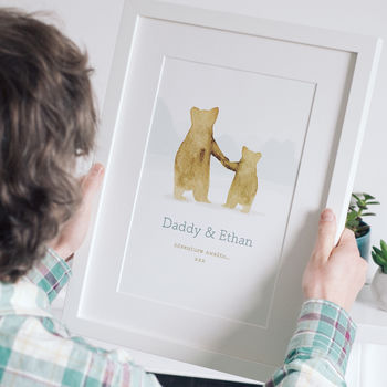 'Father And Child' Bear Print Gift, 4 of 7