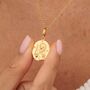 Virgo Zodiac Necklace, Sterling Silver Or Gold Plated, thumbnail 3 of 11