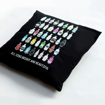 'All Gins Bright And Beautiful' Cushion, 5 of 6