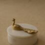 Handmade White Marble Peacock Storage Box, thumbnail 1 of 2