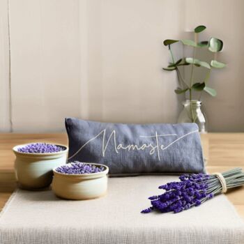 Namaste Embroidered Lavender Eye Pillow, 4 of 4