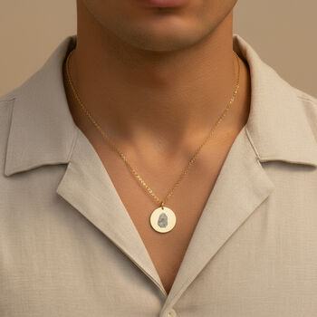 Fingerprint Disc Necklace, 6 of 9