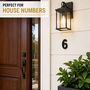 Black Brass Door Number Six Plaque, thumbnail 8 of 8