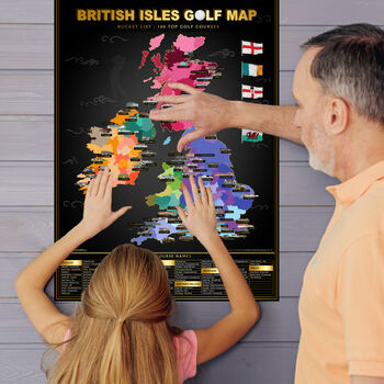 British Isles Golf Scratch Off Map, 5 of 6