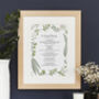 Personalised Print For Wedding And Funeral Readings, thumbnail 7 of 9