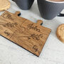 Oak Veneer Personalised Jigsaw Coasters Twig Design, thumbnail 4 of 6