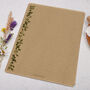A4 Kraft Letter Writing Paper With Green Botanical Leaf, thumbnail 3 of 4