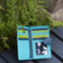 Turquoise Multi Colour Leather Purse Wallet Rfid, thumbnail 3 of 10