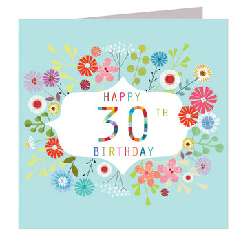 Floral 30th Birthday Card, 2 of 5