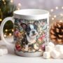 Personalised Boston Terrier In Christmas Lights, thumbnail 6 of 9