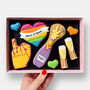 Personalised Yay! En Gay Gment Letterbox Cookies, thumbnail 1 of 8