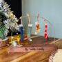 Personalised Family Christmas Stockings Wooden Block, thumbnail 1 of 2