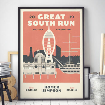 Personalised Great South Run Print, Unframed, 2 of 7