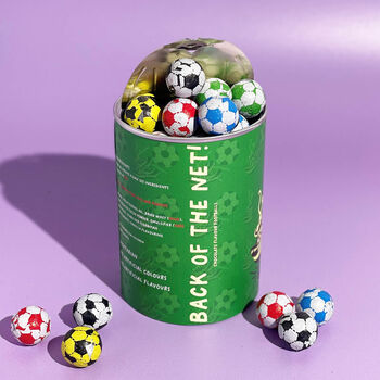 Personalised Tin Of Chocolate Footballs, 3 of 3