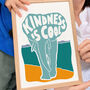 'Kindness Is Cool' Kids Positive Elephant Nursery Print, thumbnail 4 of 4