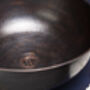 Hammered Solid Copper Farmhouse Kitchen And Bathroom Sink, 400 Mm Diameter, thumbnail 7 of 11