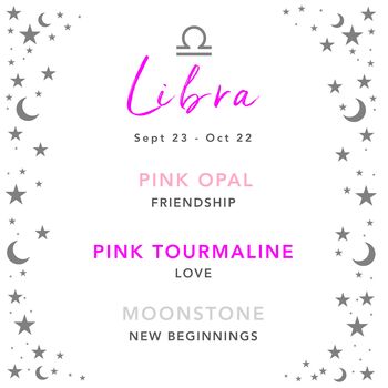 Libra Zodiac Crystal Bracelet Birthday Gift For Her, 6 of 6