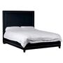 Black Studded Upholstered 5ft King Size Bed, thumbnail 1 of 2
