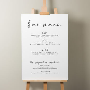 Romantic Wedding Freshen Up Sign 'Phoebe', 8 of 9