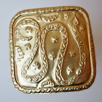 Handmade Lunar New Year Of Snake 2025 Gold Card, 2 of 4