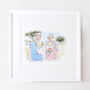 Watercolour Line Hobby Portrait – Custom Hand Drawn Illustration Gift, thumbnail 9 of 11