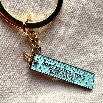 Positivity Keychain Hanger, Enamel, 2 of 3