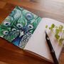 Inky Peacock Eco Notebook, thumbnail 7 of 11