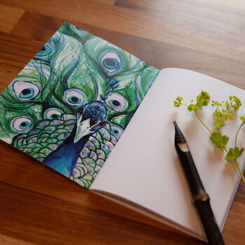 Inky Peacock Eco Notebook, 7 of 11