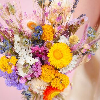 The Botanical Grove Dried Flower Baked Blossom Bridesmaid Bouquet, 2 of 3