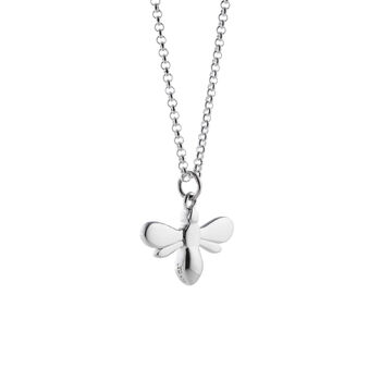 Queen Bee Pendant Necklace Sterling Silver, 2 of 3