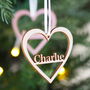 Personalised Heart Keepsake Christmas Decoration, thumbnail 6 of 6