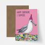 Sarcastic Seagull Birthday Card, thumbnail 2 of 2
