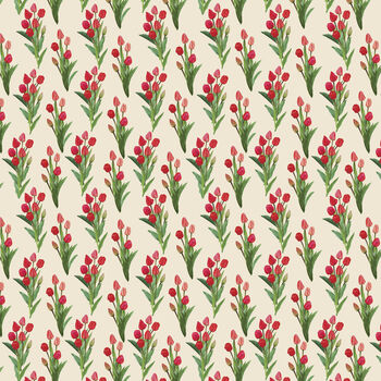 Vibrant Tulip Print Gift Wrapping Paper, 3 of 7