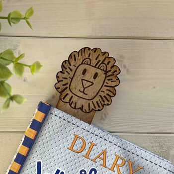 Children’s Personalised Lion Bookmark, 3 of 4
