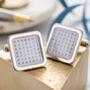 Personalised Wordsearch Cufflinks, thumbnail 1 of 5