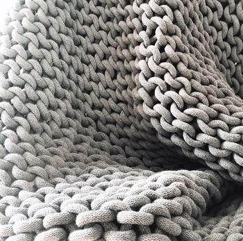 Super Chunky Knitted Blanket, 5 of 6