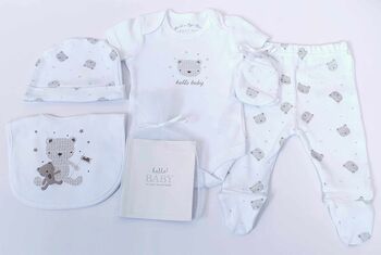 Unisex New Baby Bear Gift Set, 3 of 8