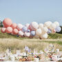 Blush, Nude And Blue Hen Party Balloon Arch Kit, thumbnail 1 of 3